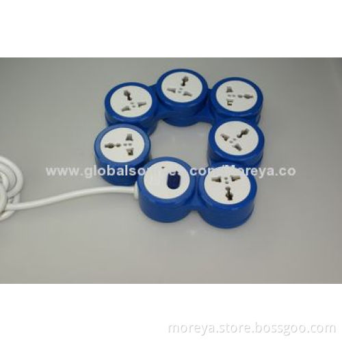 Extension power socket/360-degree flexible universal power strip 6-outlet